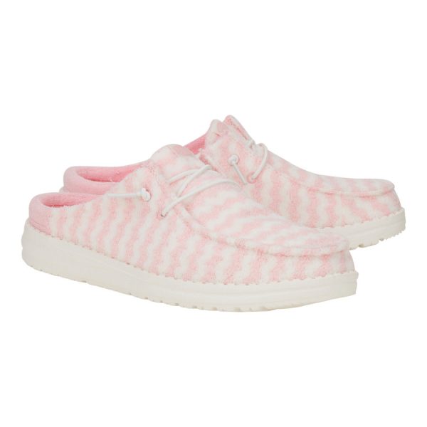Wendy Slip Terry Stripe - Stripe Pink/White