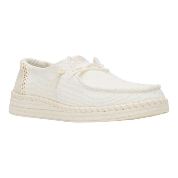 Wendy Espadrille Woven - White