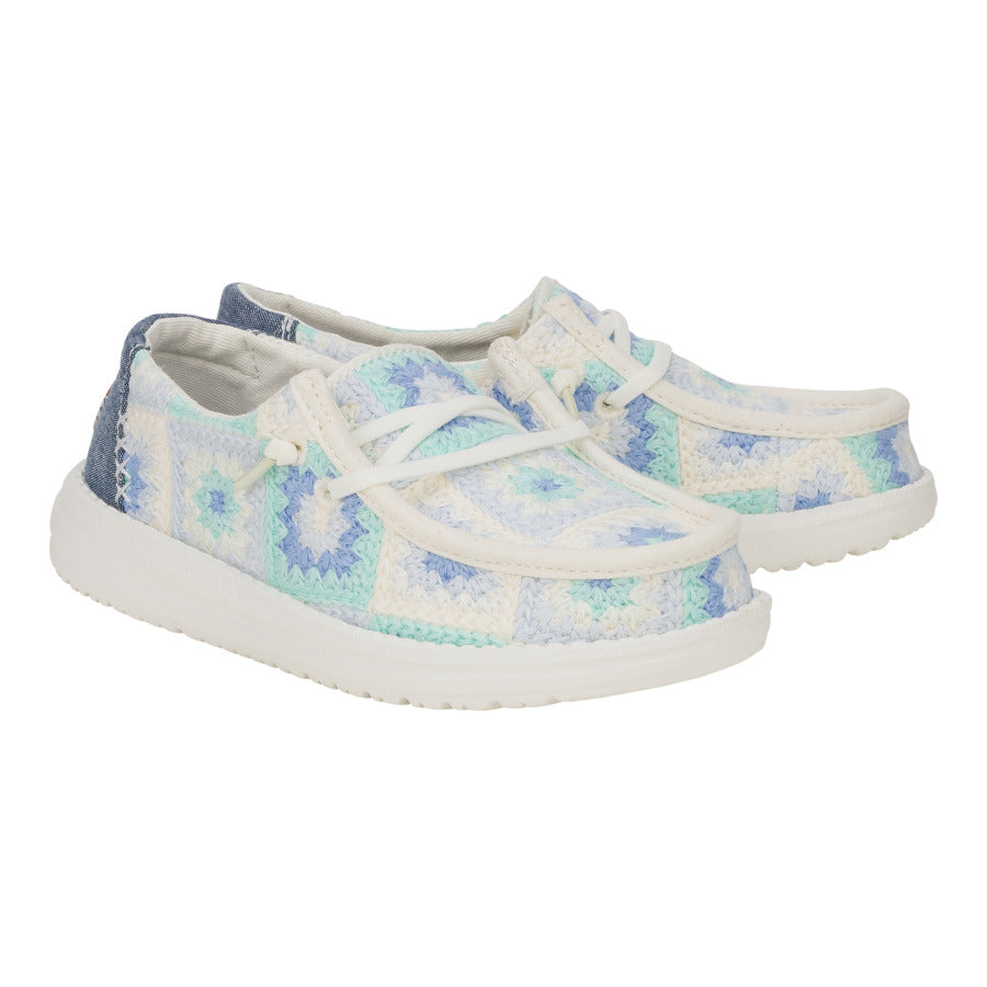 Wendy Youth Cottage Crochet - Bay Blue/Multi - Image 2