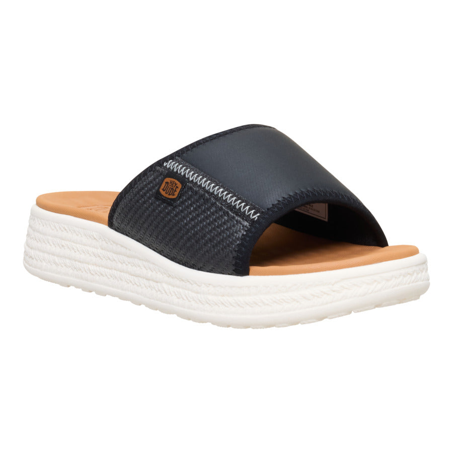 Tide Espadrille Slide - Black/Egret - Image 7