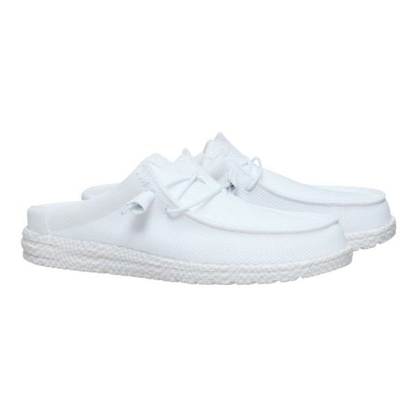 Wally Slip Warped Geo - White/Dawn Blue
