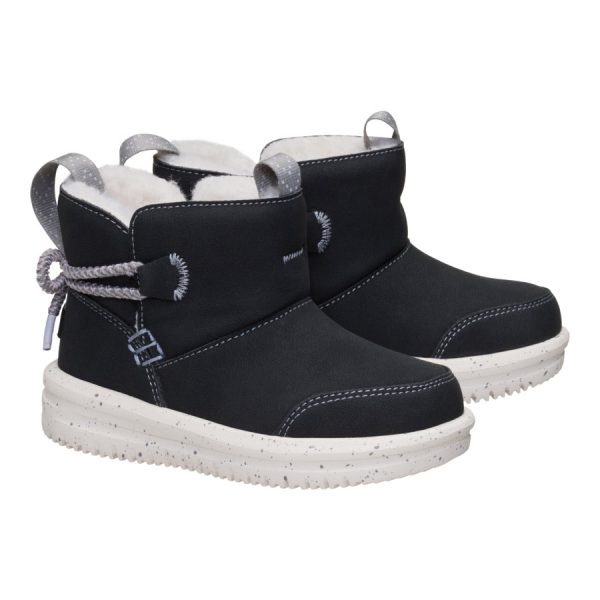Camden Bow Boot Toddler Cozy - Black