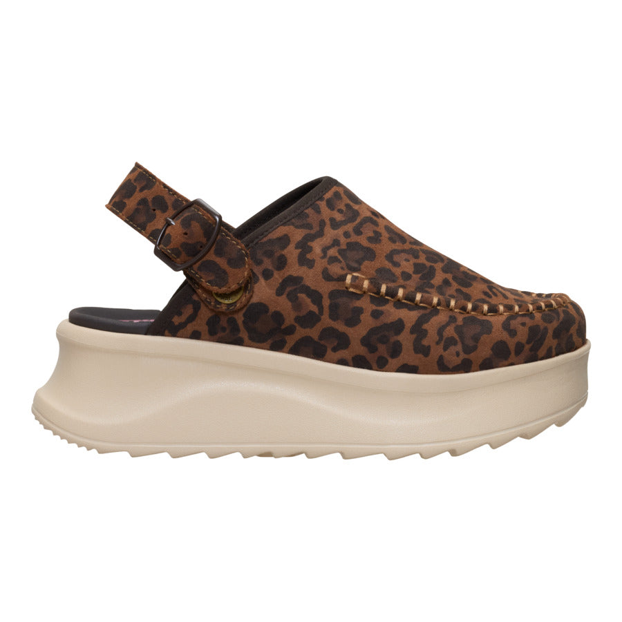 Delray Clog Suede - Brown Leopard - Image 10
