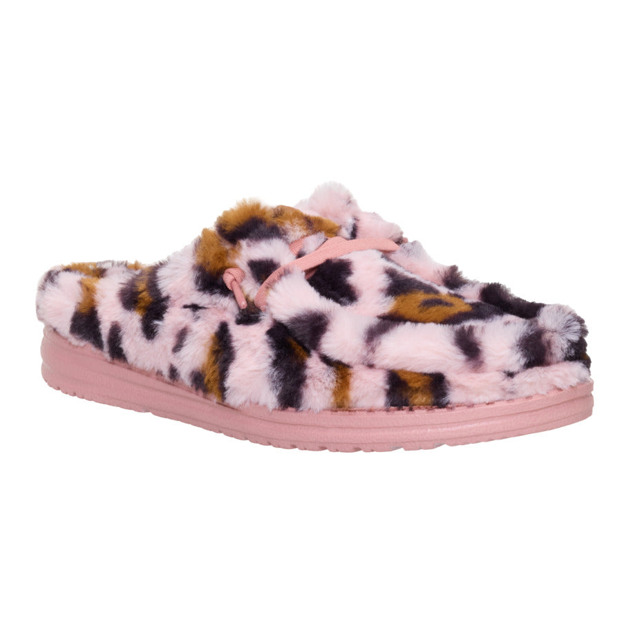 Wendy Slipper Leo Fur - Pink/Multi - Image 7